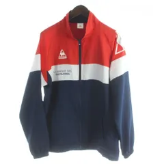 ルコックスポルティフ le coq sportif ジャケット 上着 0 紺 ネイビー 赤 レッド カラーブロック スタンドカラー 長袖 /APのサムネイル