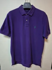 (M) ポロ ラルフローレン クラシックフィット パープル カラーTシャツ