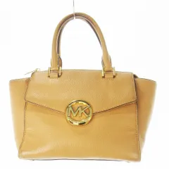 マイケルマイケルコース Michael michael kors ハンドバッグ 2way ショルダーバッグ レザー 革 MKロゴ ワンポイント 茶 ブラウン /CK17 ■GY99のサムネイル