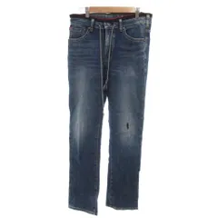 エドウィン EDWIN ジーンズ デニムパンツ M インディゴブルー ドローストリング ダメージ加工 /KR ■GY60