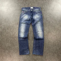 イタリア製 ENERGIE SIXTY Denim Jeans Y2K エナジー デニムパンツ ジーンズ ジーパン ストレート ジップフライ USED/ヴィンテージ加工 メンズ W32 32×34のサムネイル