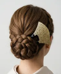 【新品】【簪 かんざし バチ型  グリッター】ばち型 髪飾り 浴衣 着物 和装 ヘアピン 結婚式 リボン コーム パール ピン 成人式 花魁 訪問着 ヘアセット 鼈甲 ヘアセット ヘアアクセサリー 大きい おしゃれ 振袖