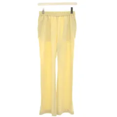 スピック&スパン Spick&Span 大屋夏南 KaNa OYA 22SS スリットパンツ イージーパンツ 38 黄 イエロー 22030200210020 /YT