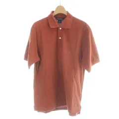 ブルックスブラザーズ BROOKS BROTHERS ポロシャツ S オレンジ 半袖 無地 ロゴ刺繍 /AP
