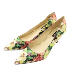 ナインウエスト NINE WEST パンプス ポインテッドトゥ ハイヒール 花柄 フローラル 総柄 10M 27㎝ マルチカラー /XZ ■GY99
