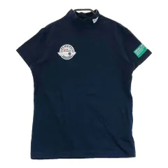 サイズ：1 PEARLY GATES パーリーゲイツ  PGスマイル モックネック半袖Tシャツ  ネイビー系 [240101560745] ゴルフウェア レディース ストスト