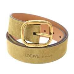 LOEWE ロエベ スウェードレザーベルト 832426 イエロー 65/26のサムネイル
