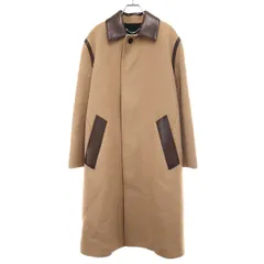 Berluti ベルルッティ 20AW キャメルウールパティーヌレザーカリグラフィライナーロングコート R18OCL68WBAL キャメルブラウン 44のサムネイル