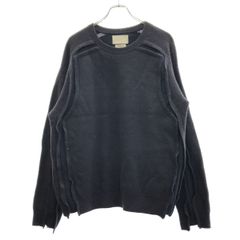 22AW Yoke broken crew neck Dark Navy ニット - メルカリ