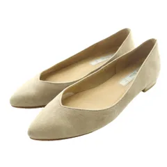 ルタロン Le Talon フラットパンプス スエード 24.5cm ベージュ /SS ■OS