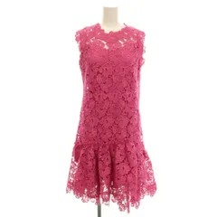 エルマノシェルビーノ ERMANNO SCERVINO ノースリーブ レース ワンピース 花柄 ひざ丈 42 ピンク D342Q330EUP /☆G ■BMのサムネイル