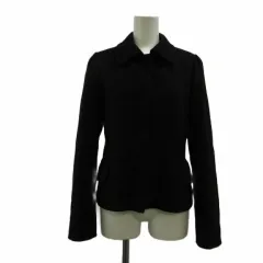 エムケー ミッシェルクラン MK MICHEL KLEIN ジャケット 上着 ウール 40 黒 ブラック 無地 レギュラーカラー 長袖 /PP ■GY58のサムネイル