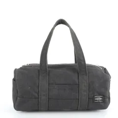 美品 ポーター 吉田カバン ブラック デニム トート バッグ ミニ ボストン 肩掛け ショルダー ハンド 黒 レディース REE DP43-8【中古】