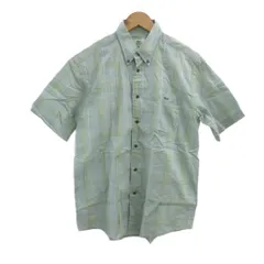 ラコステ LACOSTE シャツ 3 水色 チェック柄 ボタンダウンカラー 半袖 /NP ■ECD001