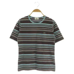 ラコステ LACOSTE ボーダーTシャツ カットソー 半袖 クルーネック 40 マルチカラー /MY ■OS ■ECE003