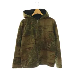 アーペーセー A.P.C. コーチジャケット 上着 S カーキ フルジップ フード付き ヤシの木柄 /GG ■ECD001のサムネイル