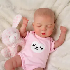 【リアルな質感】リボーンベビードール 30cm 布製ボディ ビニール手足 ピンクのお洋服 アクセサリー付き 3歳以上向け 母の日/こどもの日/誕生日プレゼントに最適