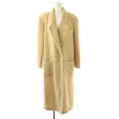 クリッツィア KRIZIA JEANS チェスターコート ロング ウール 42 ベージュ ダブルブレスト /RR ■ECD002