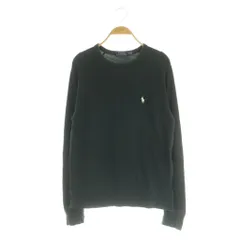 ポロ ラルフローレン POLO RALPH LAUREN スウェットシャツ 長袖 ロゴ刺繍 XS ブラック /MY ■OS ■ECE003