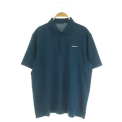 ナイキゴルフ NIKE GOLF 半袖ポロシャツ ロゴプリント L ブルー /MY ■OS ■ECE003