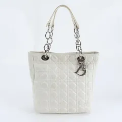 美品 クリスチャンディオール カナージュ レディディオール レザー トート バッグ 肩掛け ショルダー レディース REM DR10-9【中古】