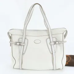 美品 トッズ レザー トート バッグ 肩掛け ショルダー ハンド 本革 ブランド A4 レディース RUM DR28-10【中古】