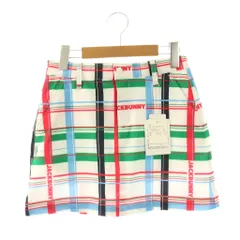 ジャックバニー JackBunny スカート ミニ 台形 140 ホワイト マルチカラー /DO ■ECD001