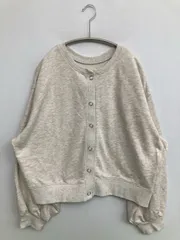 Ungrid アングリッド カーディガン/ボレロ F グレー コットン 無地 ショート丈 長袖