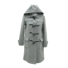 ナチュラルビューティーベーシック NATURAL BEAUTY BASIC ダッフルコート ロング丈 S グレー フード付き /SM68 ■ECA002