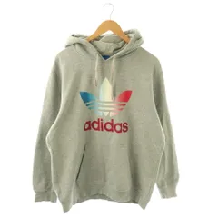アディダス adidas パーカー スウェット プルオーバー 裏起毛 XO グレー マルチカラー /CX ■ECB002