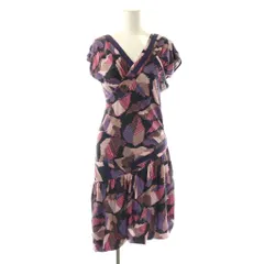 ディーゼル DIESEL ワンピース ひざ丈 総柄 XS マルチカラー /DF ■ECB002