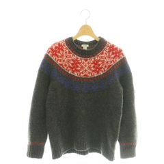 エルエルビーン L.L.BEAN ニット セーター ノルディック柄 M ダークグレー /DF ■ECA003