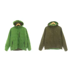 ヘリーハンセン HELLY HANSEN リバーシブルジャケット 上着 M カーキ グリーン フード付き 長袖 キルティング /OK■OS ■ECC002のサムネイル