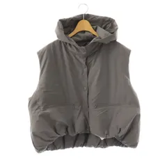 ピアチェーレ piacere ダウンベスト フード F グレー /MI ■ECB002