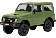 【新品】プラモデル 1/32 スズキ JA11 ジムニー カスタムホイール(オリーブグリーン) 「楽プラ スナップキットシリーズ No.18CU-OG」 [204122]