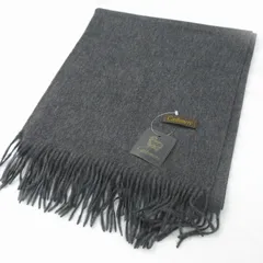 Cashmere カシミヤ100％ マフラー グレー 150ｃｍ×30ｃｍ 小物