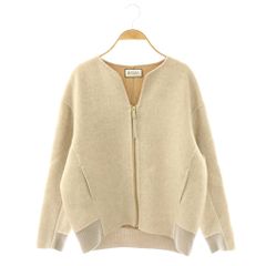 E by eclat イーバイエクラ ミラノリブニット ブルゾン ベージュ 40 