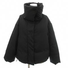 アーバンリサーチ URBAN RESEARCH ダウンジャケット 38 黒 ブラック ハイネック ジップアップ ドロスト /HW ■ECC001