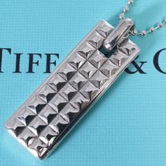 ティファニー ロング ボール チェーン スタッズ ネックレス メンズ 