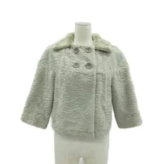 ボディドレッシングデラックス BODY DRESSING Deluxe ラビットファージャケット 上着 ミドル丈 38 グレー 七分袖 /HO24 ■ECA002のサムネイル
