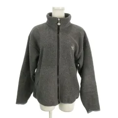 ザノースフェイス THE NORTH FACE フリースジャケット アウトドアウエア M グレー ロゴ スタンドカラー 長袖 /MN37 ■ECA002