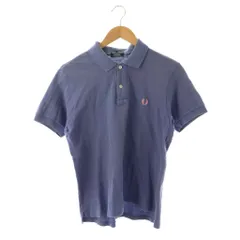 フレッドペリー FRED PERRY ポロシャツ コットン 半袖 紫 パープル /YM ■ECE003