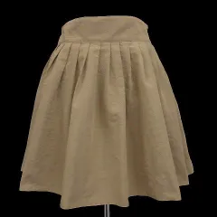 ジルスチュアート JILL STUART スカート フレアー ひざ丈 総柄 ベージュ 2