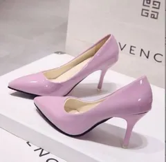 パンプス 7CM ヒール ハイヒール レディース シューズ 靴 無地 シンプル 上品 きれいめ 可愛い おしゃれ カジュアル 結婚式 パーティ お呼ばれ 披露宴 通勤 通学