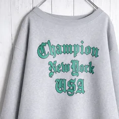 【国内正規品】チャンピオン Champion グレー USAロゴ スウェット トレーナー #100