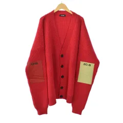 ラフシモンズ RAF SIMONS 18AW ニット オーバーサイズ カーディガン L 赤 レッドのサムネイル