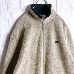【海外モデル】90s～00s アニマル 馬 ベージュ ポーラーテック ボア フリース ジャケット #300