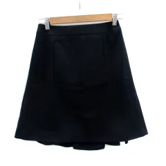 アンタイトル UNTITLED フレアスカート ひざ丈 1 紺 ネイビー /SM4