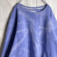 【海外モデル】チャンピオン Champion パープル タイダイ ブリーチ スウェット トレーナー #308
