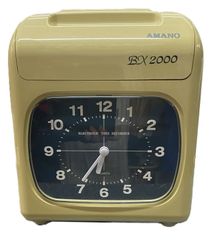 美品】AMANO BX2000 電子タイムレコーダー タイムカード 説明書付